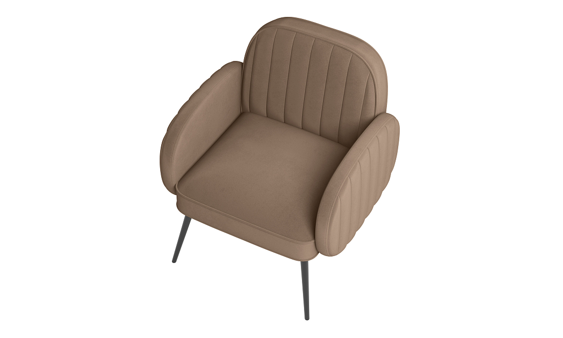 Флеминг Ф / Кресло велюр fresh корица