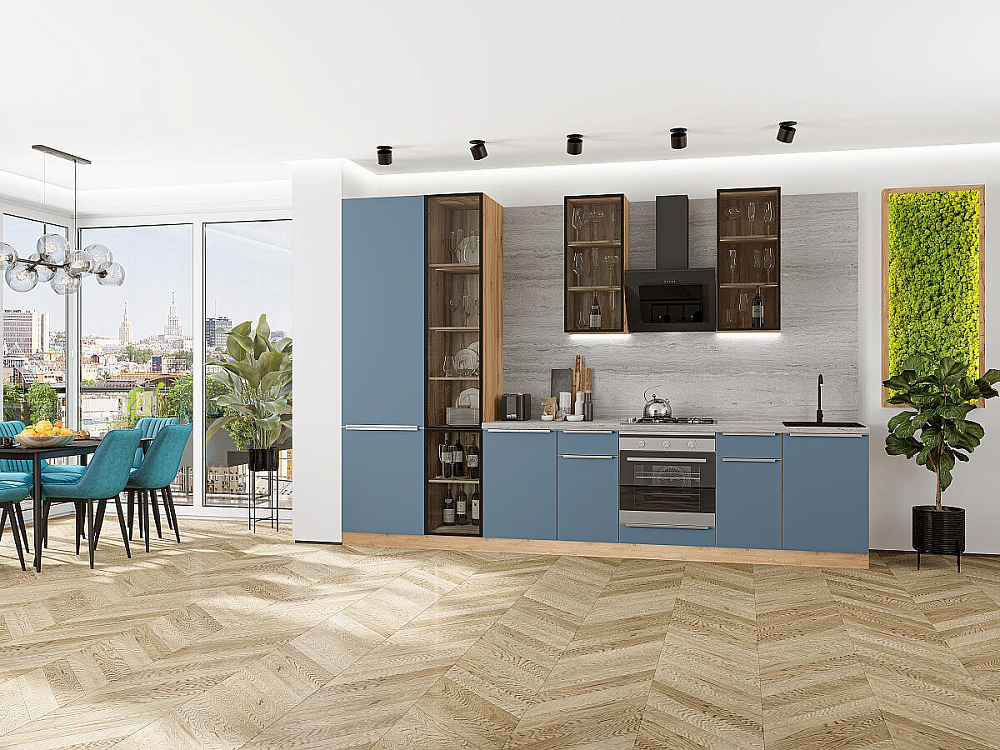 Фьюжн-08 Дуб Вотан/silky blue